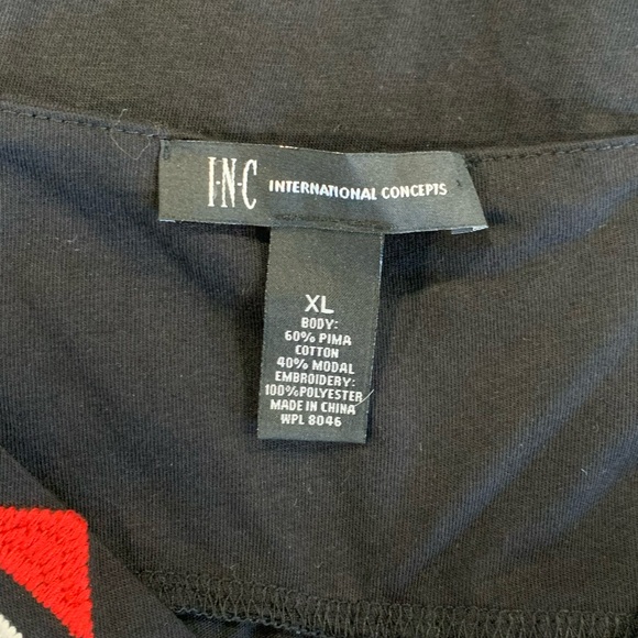 INC International Concepts Blue and White Sleeveless Sundress - Picture 7 of 10